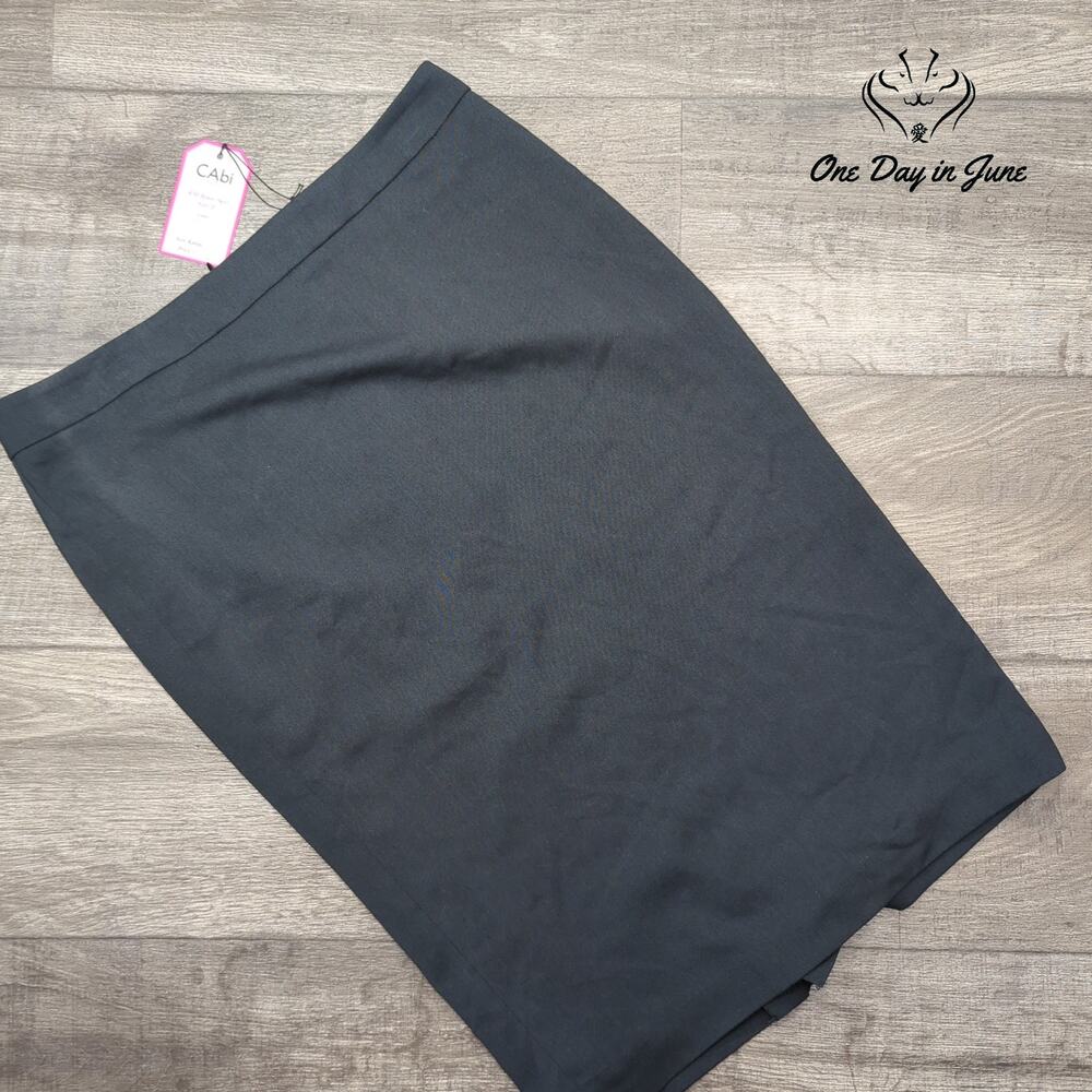 Cabi 430 Bossy Skirt Charcoal Gray Pencil Skirt Stretch NWT Size 8